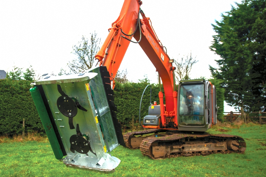 POWER MJ39-143 hedge trimmer: excavator with attachment
